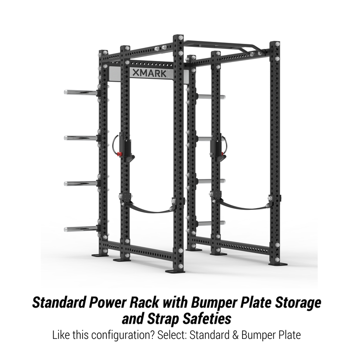 XMARK Viper Power Rack with Storage & Strap Safeties — weight load capacity