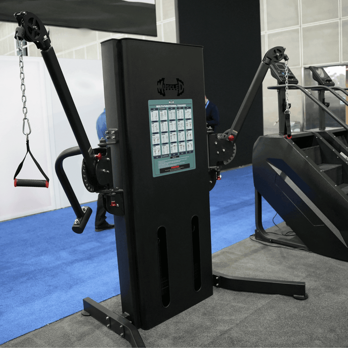 Muscle D Fitness Muscle D Fitness Megatron Multi-Functional Trainer Selectorized Weight Adjustment -... — adjustment mechanism