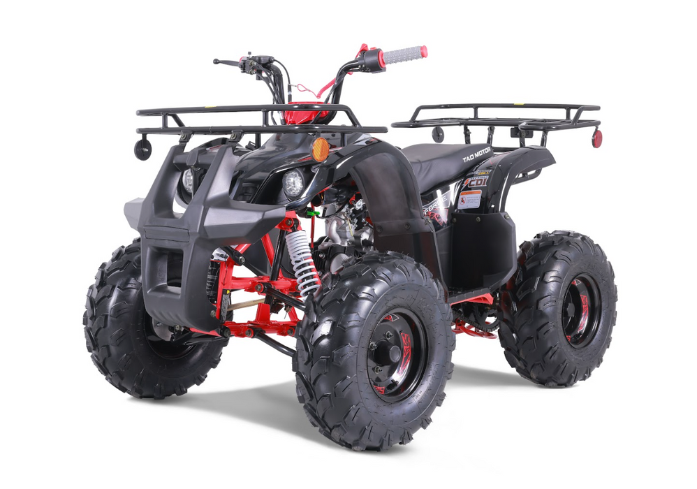 Tao Motor T Force T125, Mid Size ATV, Adjustable Shocks,  Electric Start,  Remote Engine Kill, 107 cc, Larger Sprocket, Automatic with Reverse