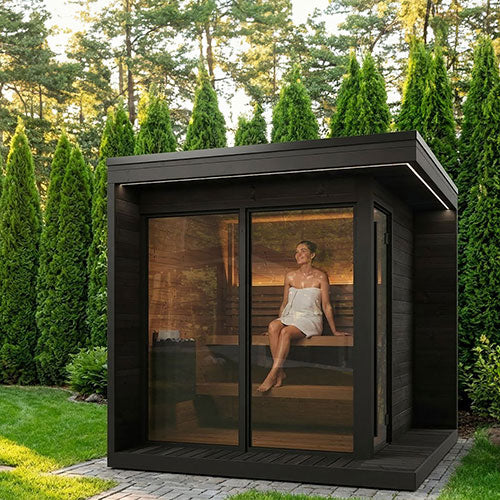 SaunaLife Model GL6B Garden Luxury Series Outdoor Home Sauna Kit, DIY - image 7