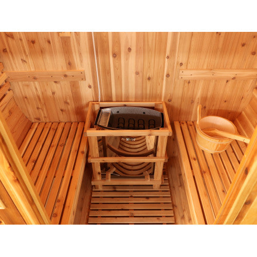 Sunray Galley 4-Person Traditional Barrel Sauna Galley 400SH