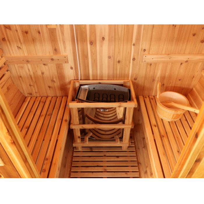 Sunray Solace 2 Person Barrel Sauna 200SH — interior lighting