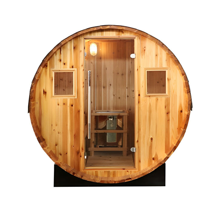Sunray Solace 2 Person Barrel Sauna 200SH — interior bench layout