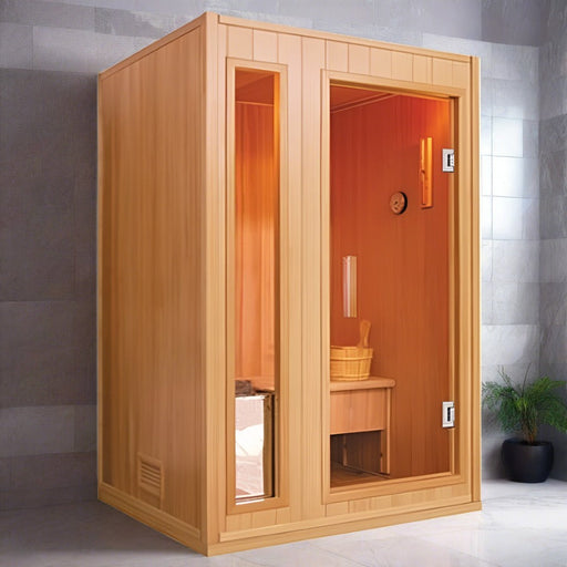 SunRay Baldwin 2 Person Traditional Sauna HL200SN — exterior view