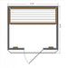 SunRay Saunas Evansport 2-Person Far Infrared Sauna HL200K2 — full room view