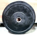 Muscle D Fitness Classic Bumper Plates with Steel Center Hub per Pair - Muscle D Fitness - Virgin Rubber — full setup angle