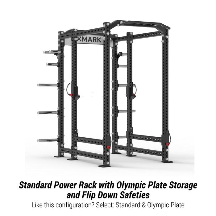 XMARK Viper Power Rack with Storage & Flip Down Safeties — grip and contact surface