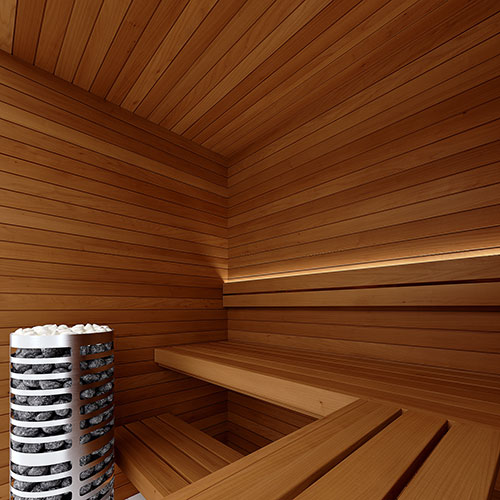 SaunaLife HST56 Luxury 5’ x 6’ Indoor Finnish Sauna Kit Precision