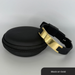 Therasage Bio Bands Sport silicone bracelet, Black on Gold