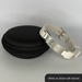 Therasage Bio Bands Sport silicone bracelet, White on Silver with Stones
