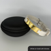 Therasage Bio Bands Sport silicone bracelet, White on Gold with Stones
