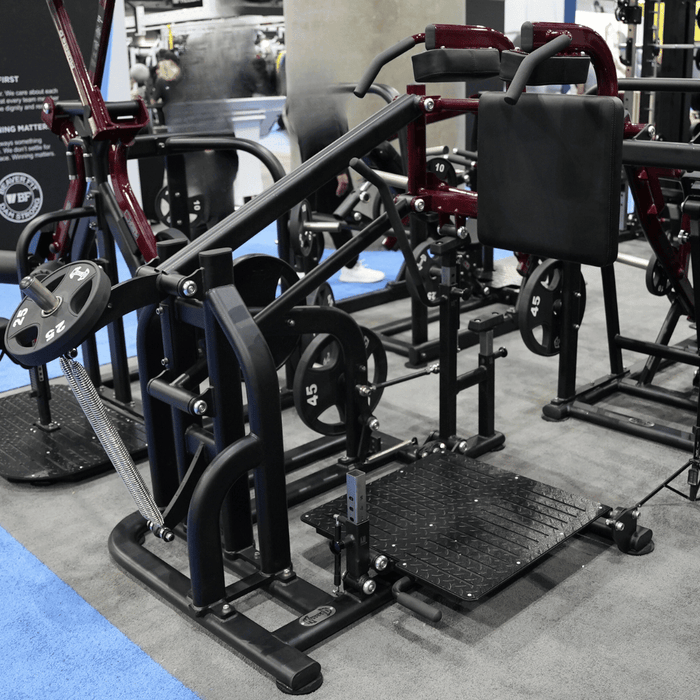 Muscle D Fitness Pro Strength Drop Squat - Adjustable Plate Loaded Squat Machine — close-up detail