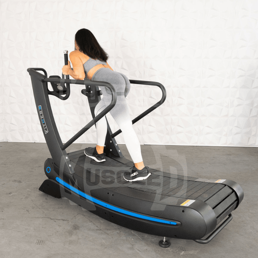 Muscle D Fitness Commercial Self Powered Curve Treadmill - Muscle D Fitness - Standalone — front view