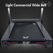 Muscle D Fitness Light Commercial Folding Treadmill - LED Display - Heart Rate Monitor - Safety Clip — handles and grip