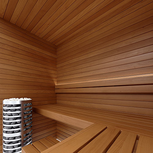 SaunaLife HST47 Luxury 4’ x 7’ Indoor Finnish Sauna Kit Precision