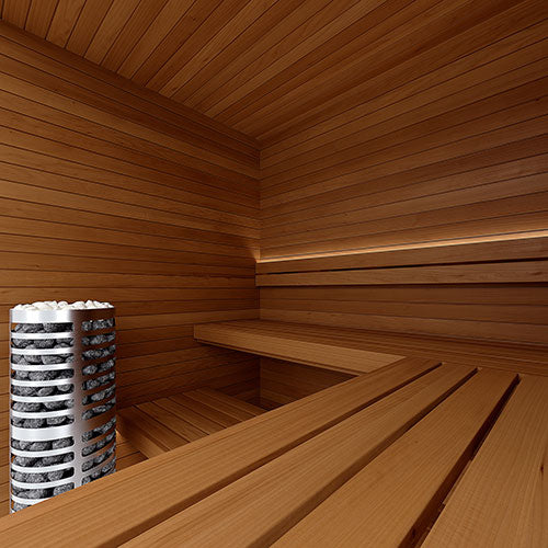 SaunaLife HST67 Luxury 6’ x 7’ Indoor Finnish Sauna Kit Precision