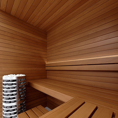 SaunaLife HST46 Luxury 4’ x 6’ Indoor Finnish Sauna Kit Precision
