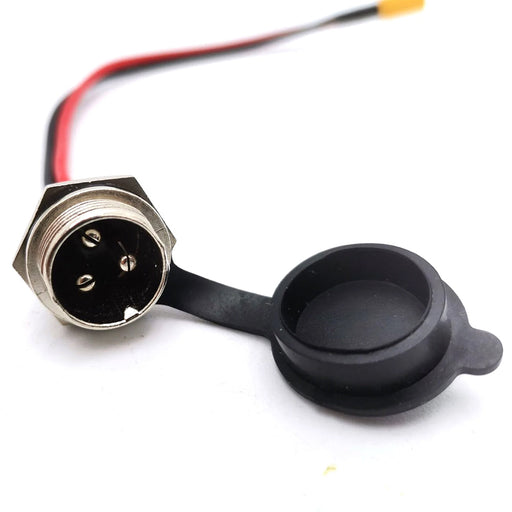 Kaabo USA Electric Scooter Kaabo Mantis 8&Mantis 10 Lite Original Charging Port Universal 3 Pins — front with headlight
