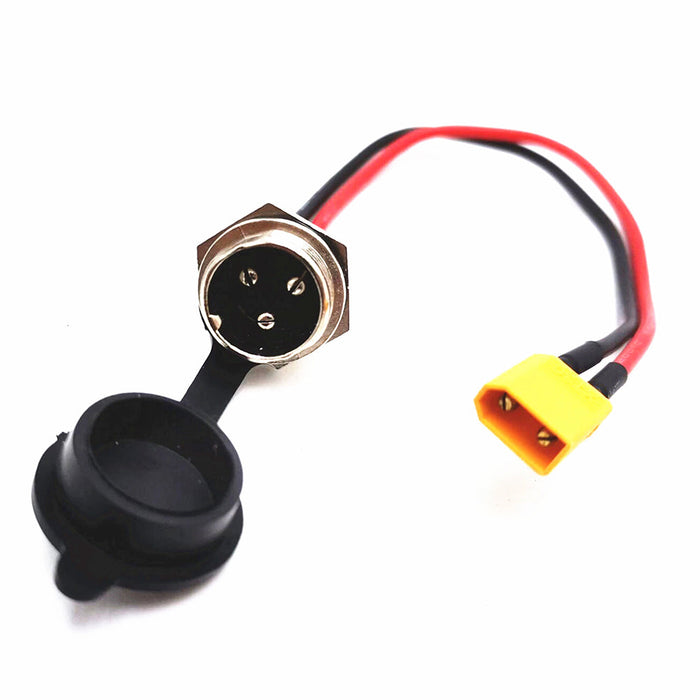 Kaabo USA Electric Scooter Kaabo Universal 3 Pins Charging Port for Kaabo Warrior 11 Warrior X King GT — front with headlight