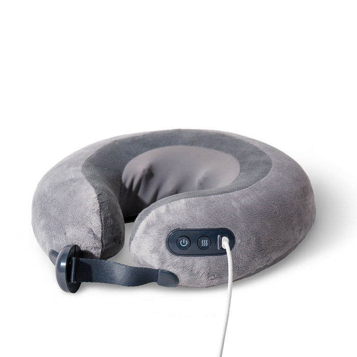 AmaMedic AM-1085AB Travel Pillow Portable Massager — in-use lifestyle shot