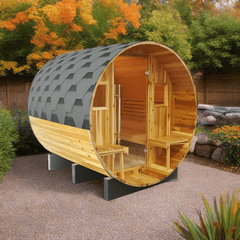 Sunray Oasis 2-4 Person Traditional Canopy Barrel Sauna Oasis 300SC