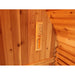 Sunray Aurora 2-4 Person Barrel Sauna - 300SH — glass door detail