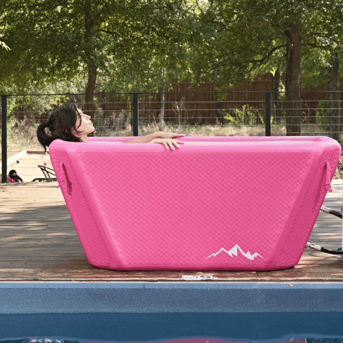 Icebound Essentials The Pink Endurance Plunge Tub — full unit view