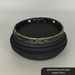 Therasage Bio Bands Metal stainless steel bracelet, Metal Black with Gold Stripe (Thin)