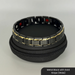 Therasage Bio Bands Metal stainless steel bracelet, Metal Black with Gold Stripe (Wide)