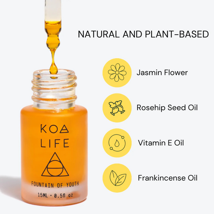 KOA LIFE Fountain of Youth facial oil 15 ml bottle, view 3 of 5
