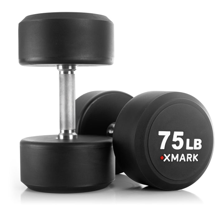 XMARK Round Commercial Urethane Dumbbells  (5-50 lb and 5-75 lb Sets) — additional view 11