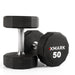 XMARK 12-Sided Commercial Urethane Dumbbells (5-50 lb and 5-75 lb Sets) — close-up detail