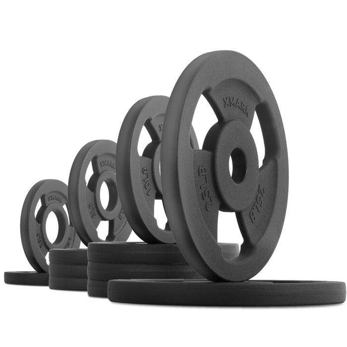 XMARK Iron Horse Premium Cast Iron Olympic Weight Plate Pairs and Sets — in use demonstration