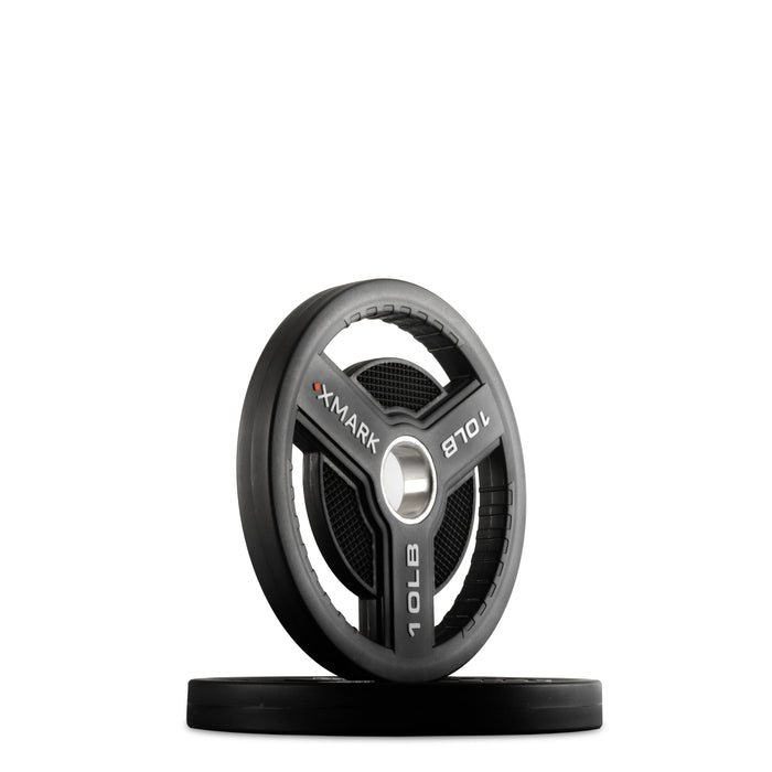 XMARK Commercial Urethane Olympic Weight Plates — in use demonstration