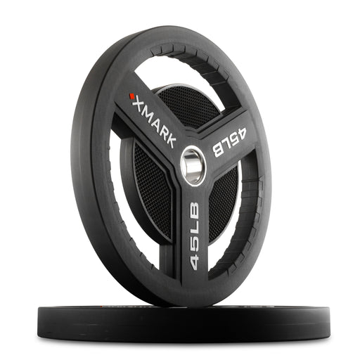 XMARK Commercial Urethane Olympic Weight Plates — front view