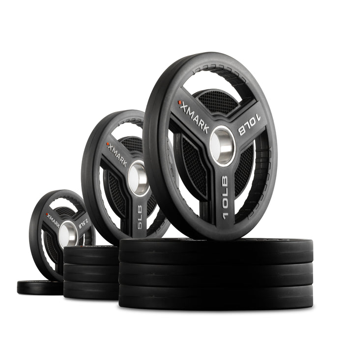 XMARK Commercial Urethane Olympic Weight Plates — weight load capacity
