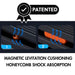 Muscle D Fitness Light Commercial Folding Treadmill - LED Display - Heart Rate Monitor - Safety Clip — belt and deck