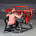 plate-loaded power hack squat machine Muscle D Fitness view 4