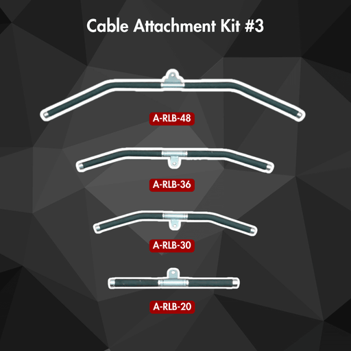 Muscle D Fitness Rotating Lat Bar Kit - Cable Attachment Kit #3 - Muscle D Fitness - Cable Attachment Storage... — front view