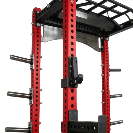 SKEISO SKS-3 half rack in a garage gym