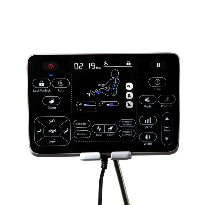 Titan 3D Drift – 3D Massage Mechanism & SL foot-and-calf compression module detail