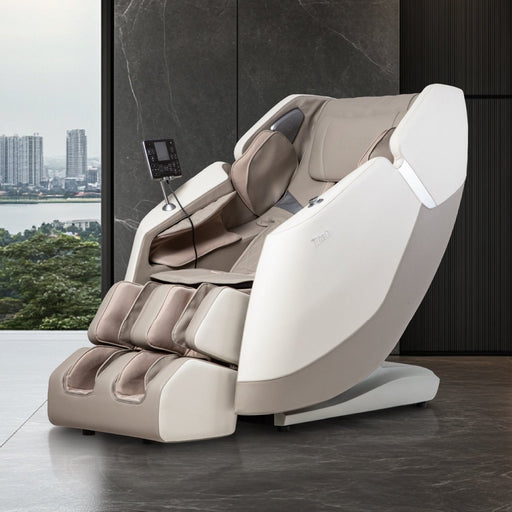 Titan 3D Drift – 3D Massage Mechanism & SL massage chair upright in living-room setting
