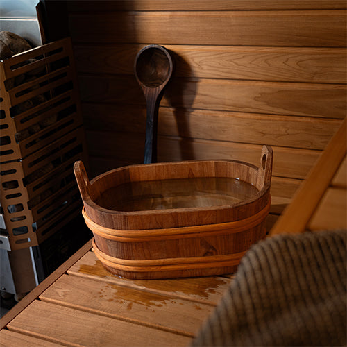 PROSAUNAS Wood Sauna Bucket Oval Wood Sauna Bucket, 7.6-Liter - image 14