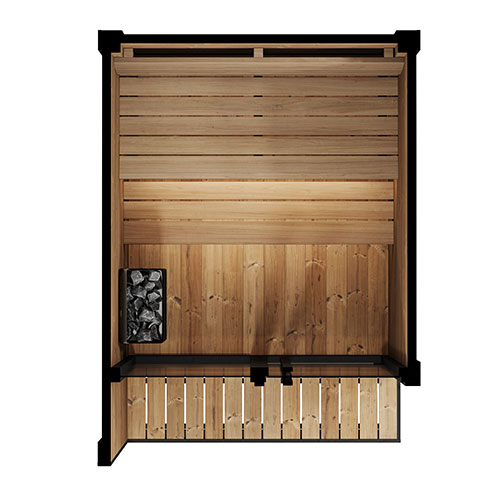 SaunaLife Model GL4B Garden Luxury Series Outdoor Home Sauna Kit, DIY - image 4