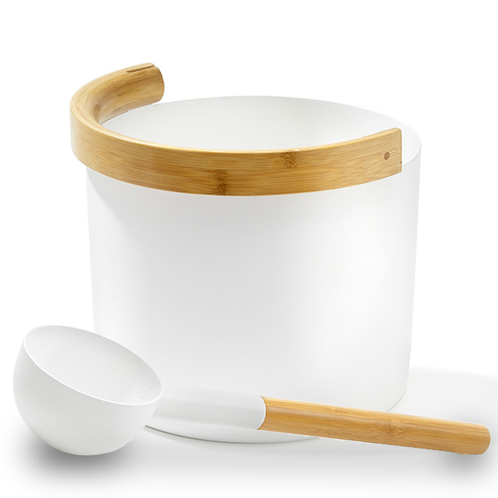 KOLO Sauna Set 2 Sauna Bucket with Curved Handle and Ladle - image 6