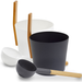 KOLO Sauna Set 3 Sauna Bucket with Straight Handle and Ladle - image 2