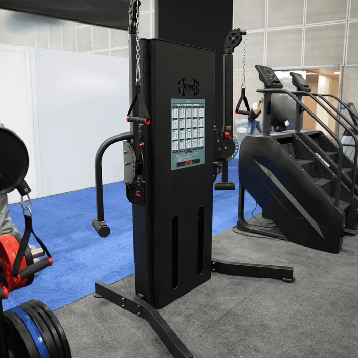 Muscle D Fitness Muscle D Fitness Megatron Multi-Functional Trainer Selectorized Weight Adjustment - Adjusta... — side profile