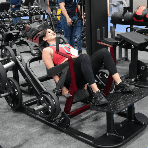 Muscle D Fitness Pro Strength Hip Thruster - Plate Loaded Glute Drive — weight load capacity