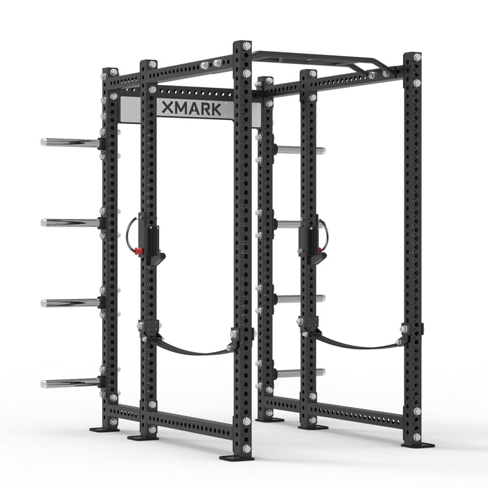 XMARK Viper Power Rack with Storage & Strap Safeties — front view