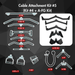 Muscle D Fitness Ultimate Cable Attachment Kit - Cable Attachment Kit #5 - Muscle D Fitness - Lat Bar Double H... — front view